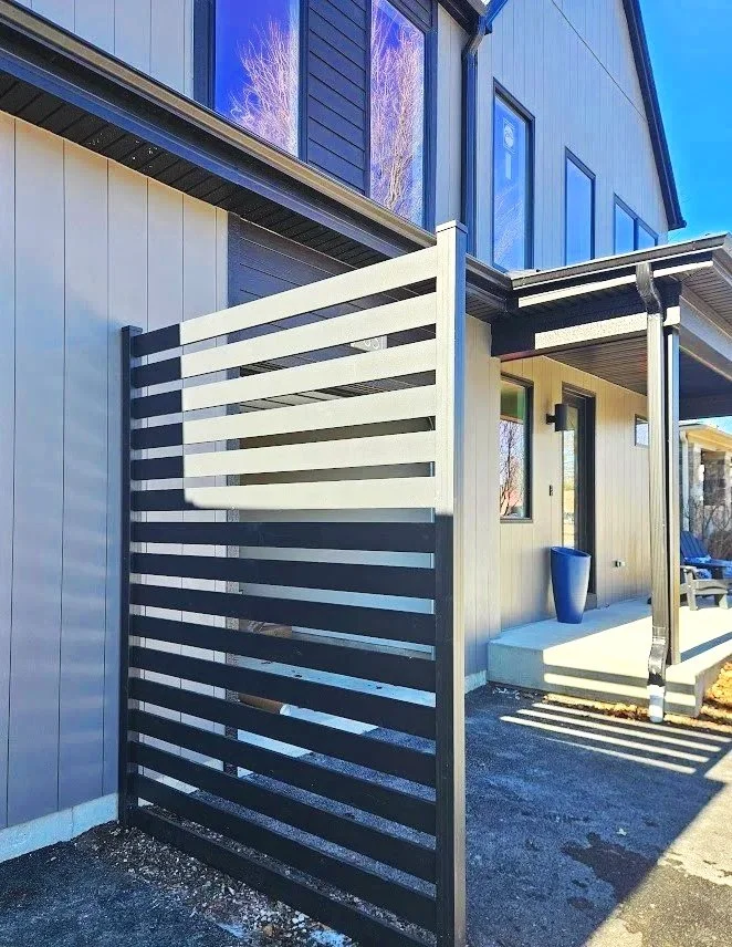 Horizontal spaced aluminum for DJK Custom Homes in Naperville, IL