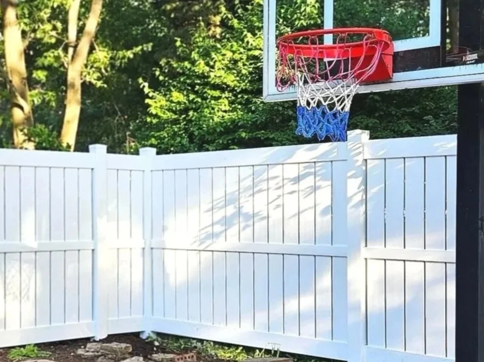 Semi-privacy vinyl fence in Lisle, IL