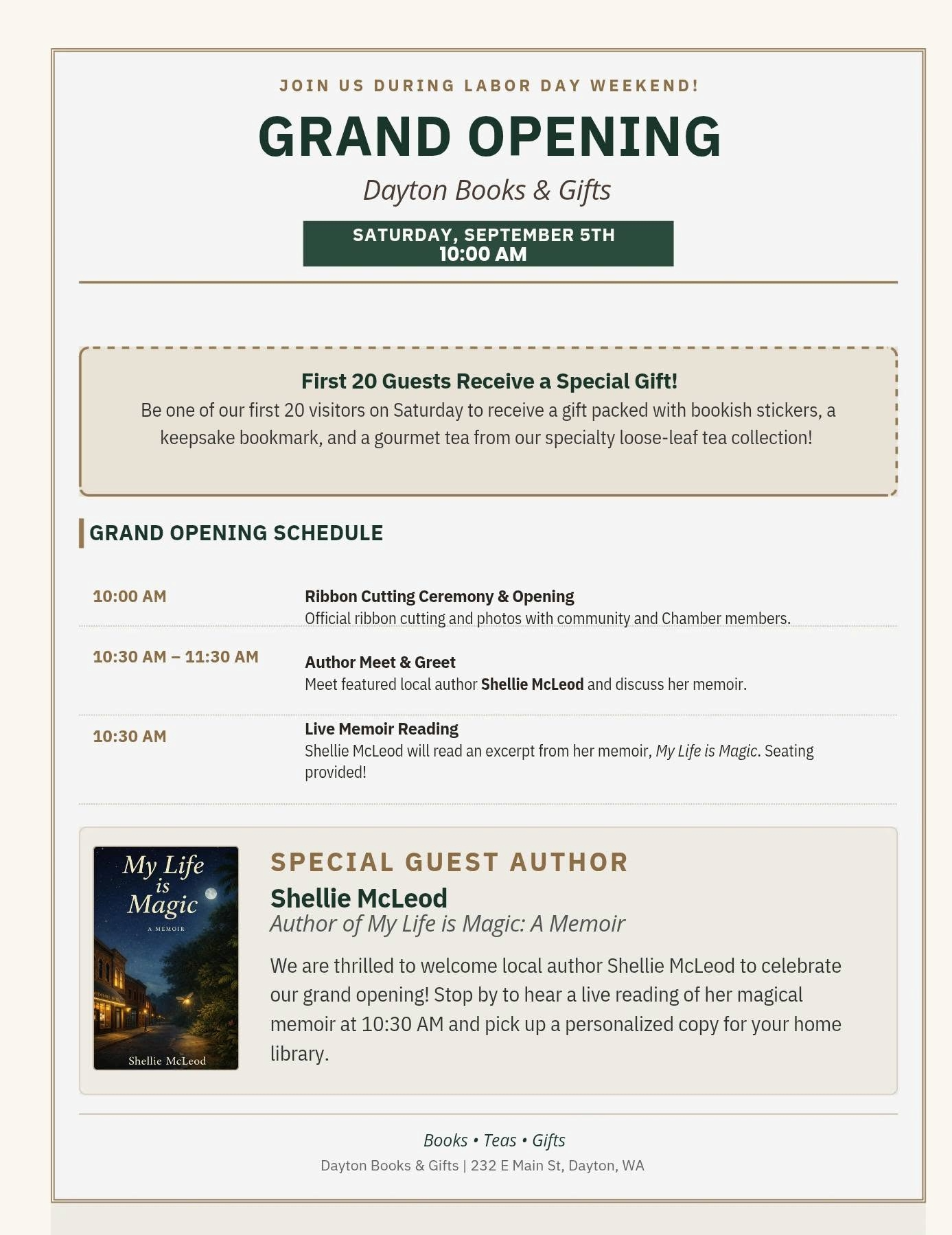 Dayton Books &amp; Gifts Grand Opening