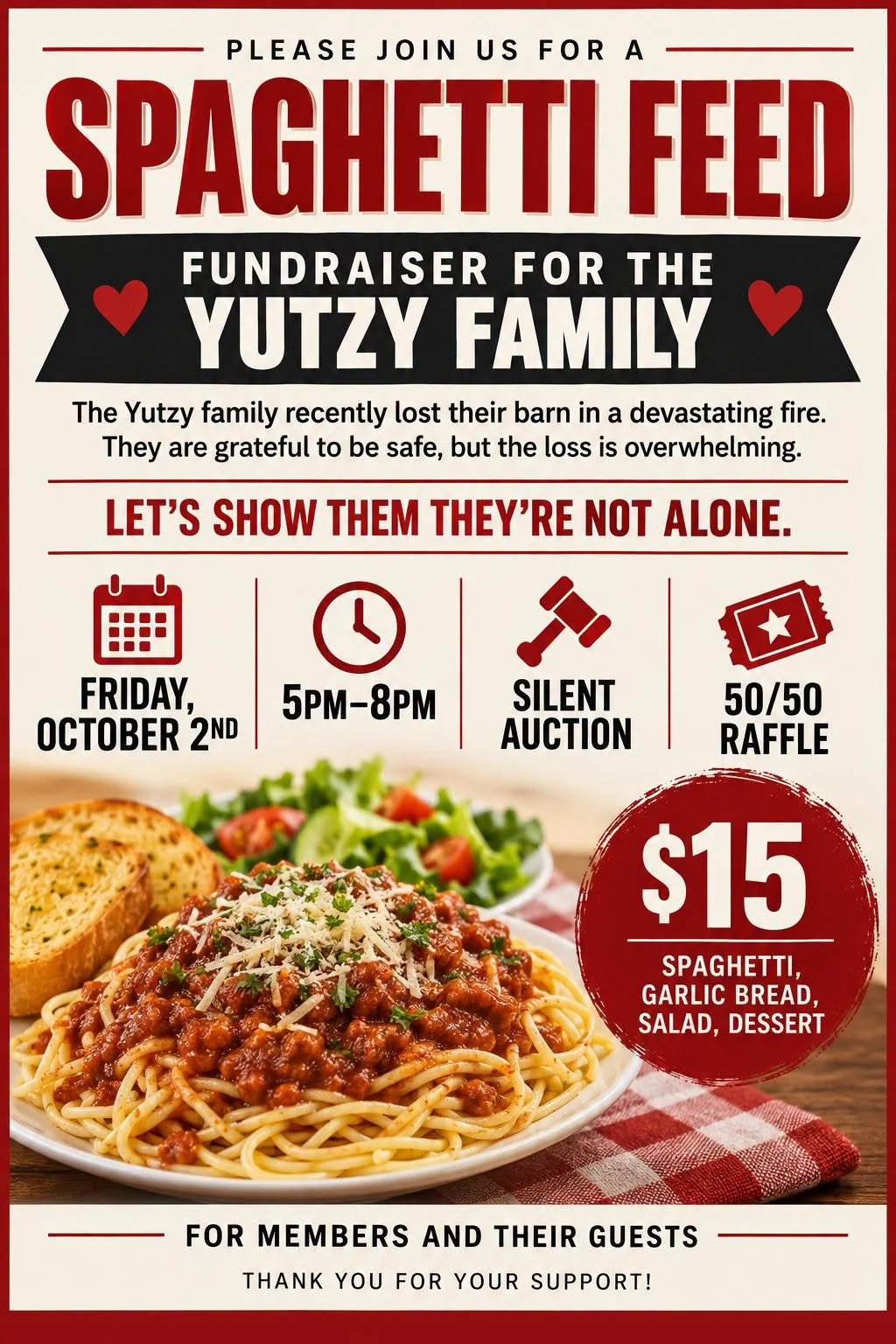 Yutzy Family Fundraiser