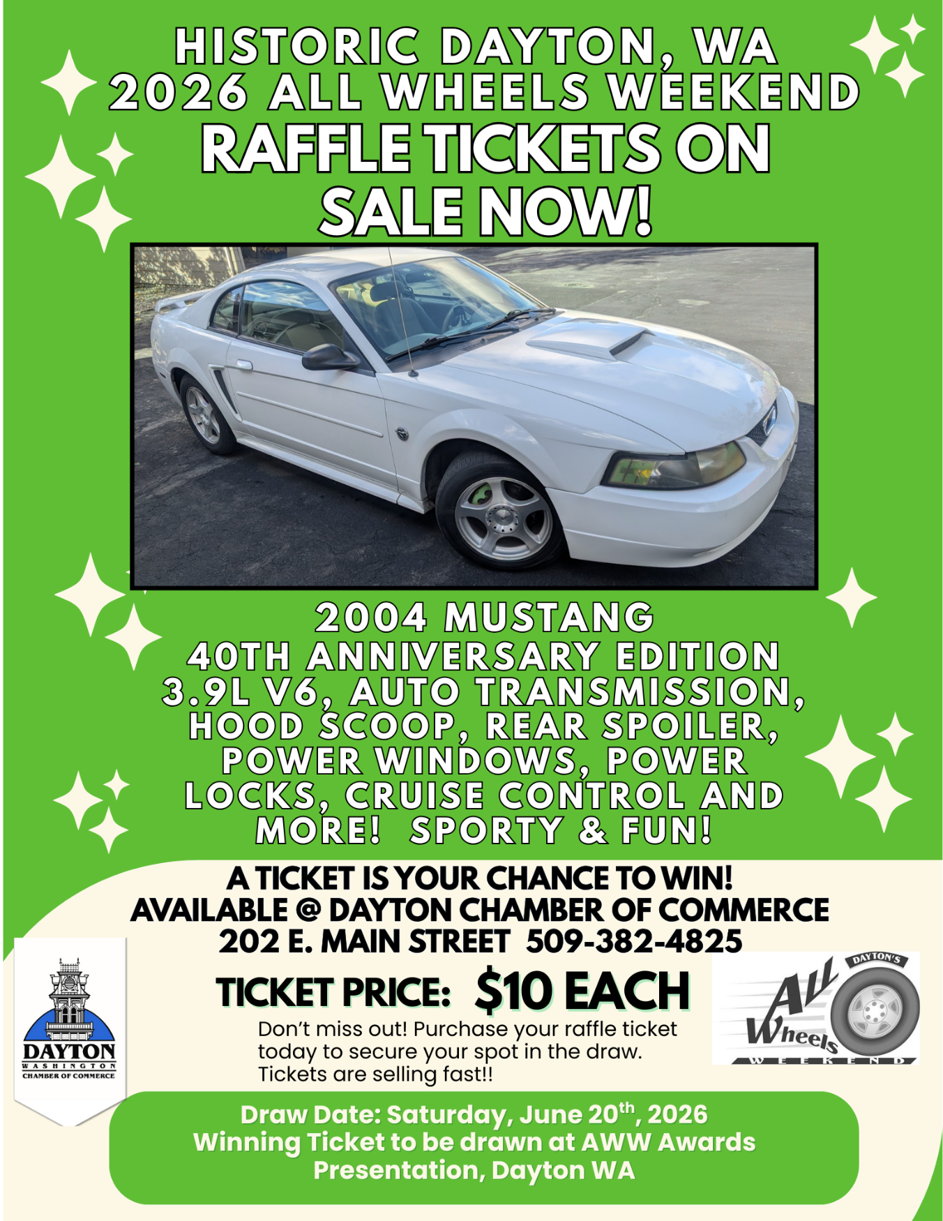 Wa Car Raffles All Wheels Weekend — Dayton, WA Chamber of Commerce