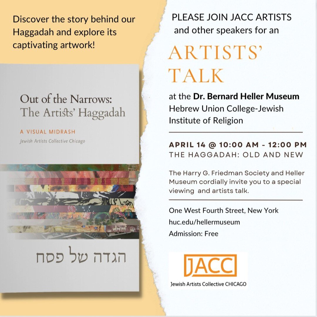 If you are in NYC on the weekend of April 13 and 14, please join me! Artists from JACC will speak about our work to create #outofthenarrows and the artwork inside. Please join @bethshadur, @berit_engen, @jsweintraub, and @carollezbergneiger. We look 