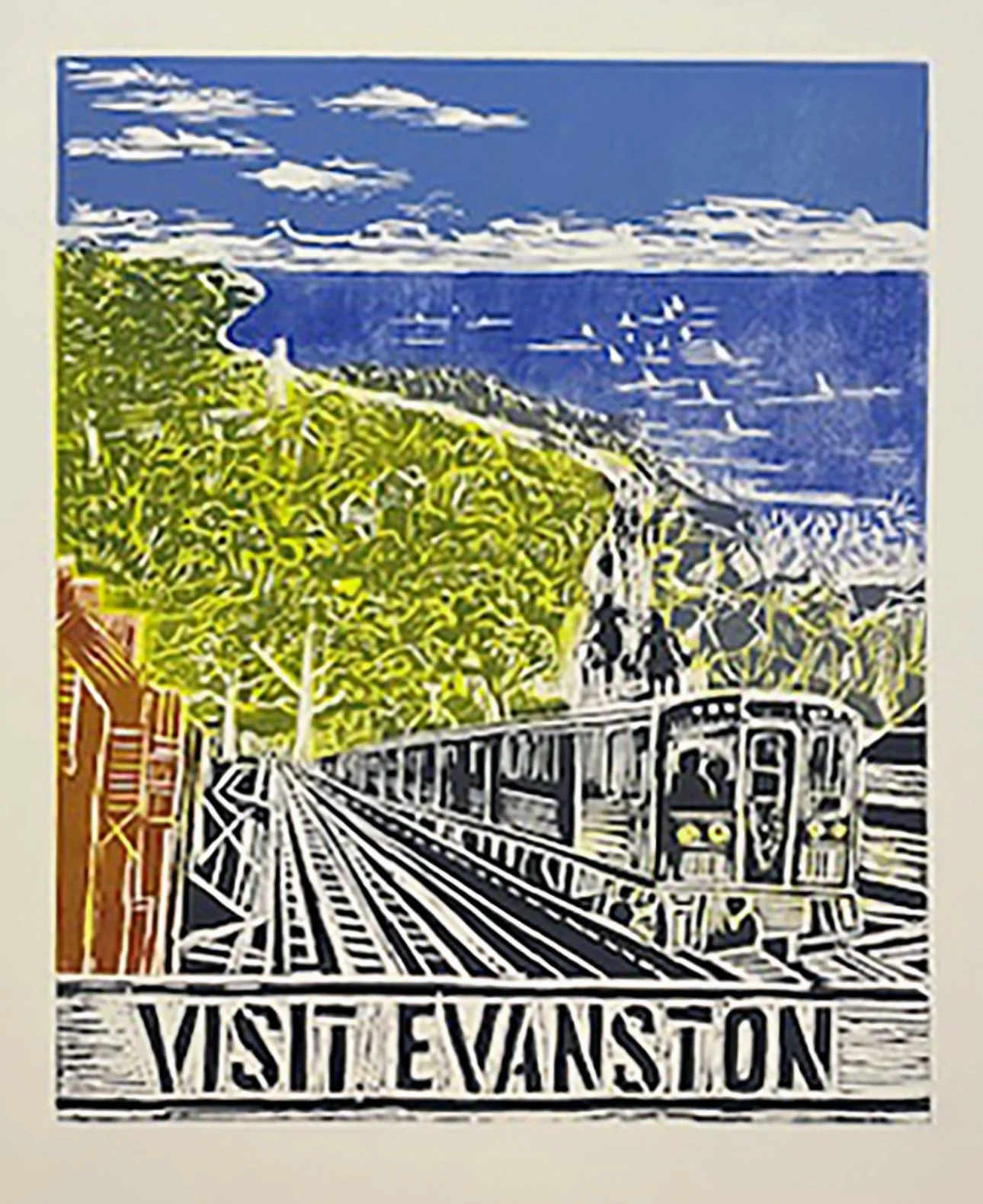 COME JOIN US TONIGHT! Evanston Print Social
Friday November 14, 2025
5-7 pm
Lobby
909 Davis Street Evanston, IL

An informal gathering to celebrate printmaking and our exhibit titled
&ldquo;Visit Evanston&rdquo;.

6 Color woodblock print (and process