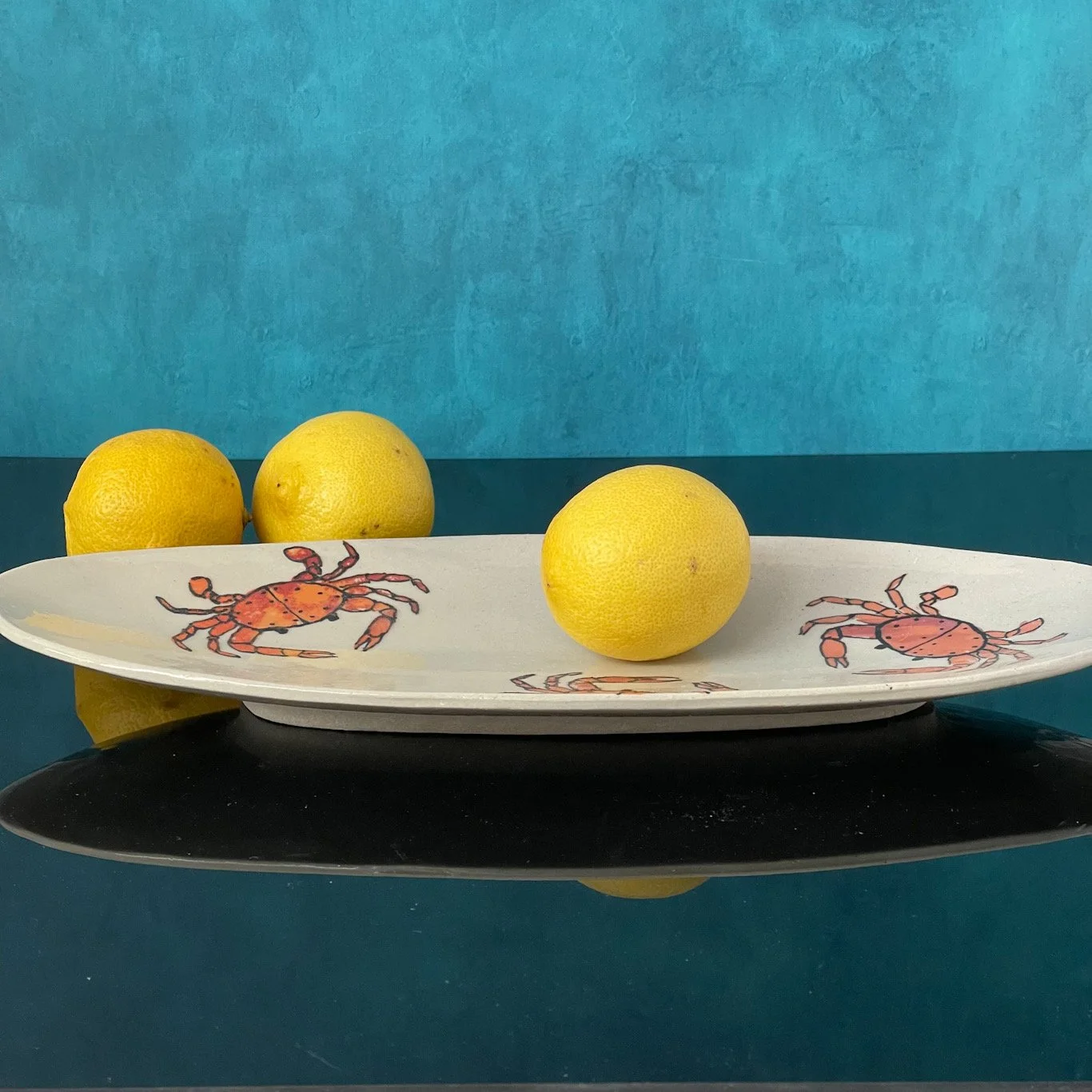 Crab platter edge