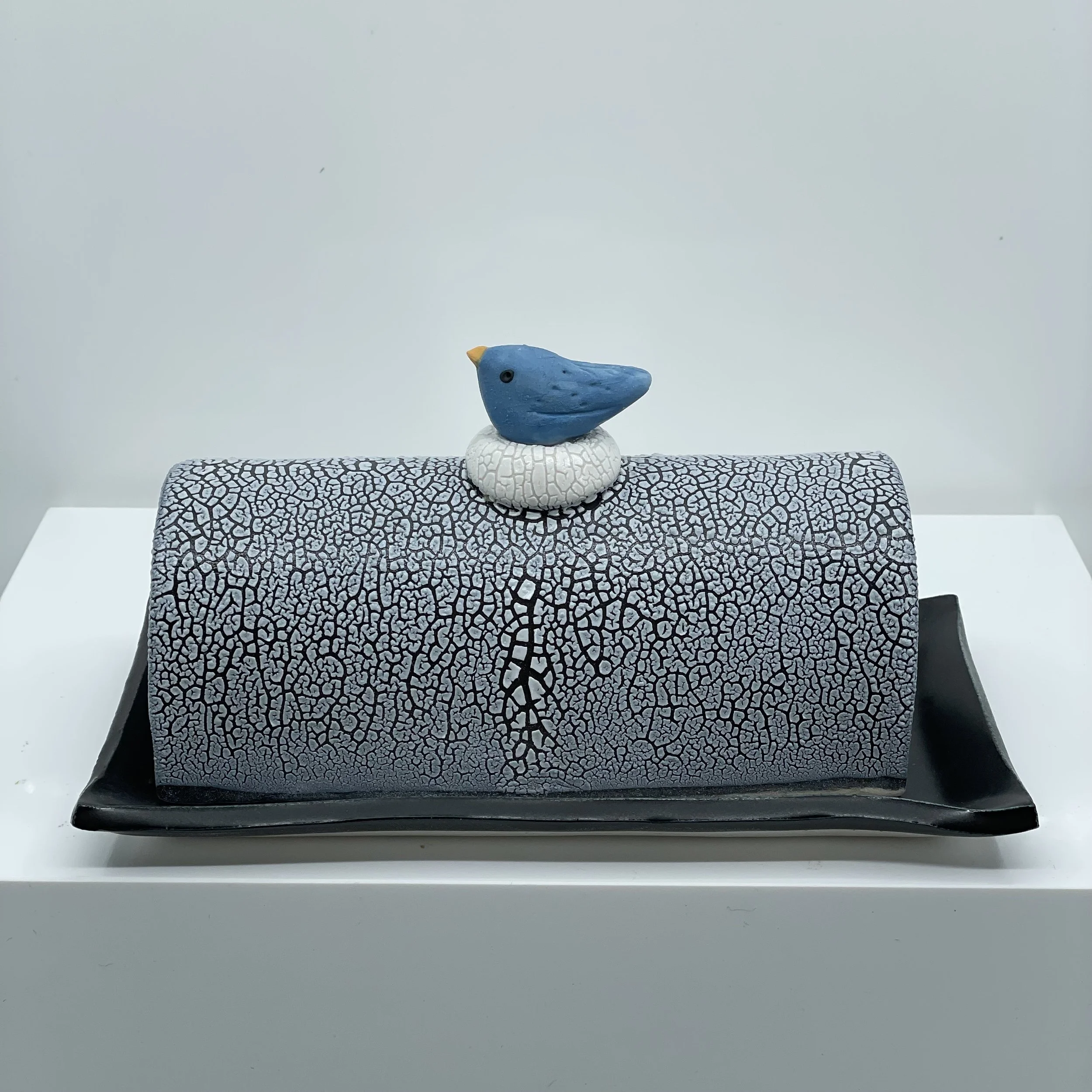 Bluebird butter dishclosed
