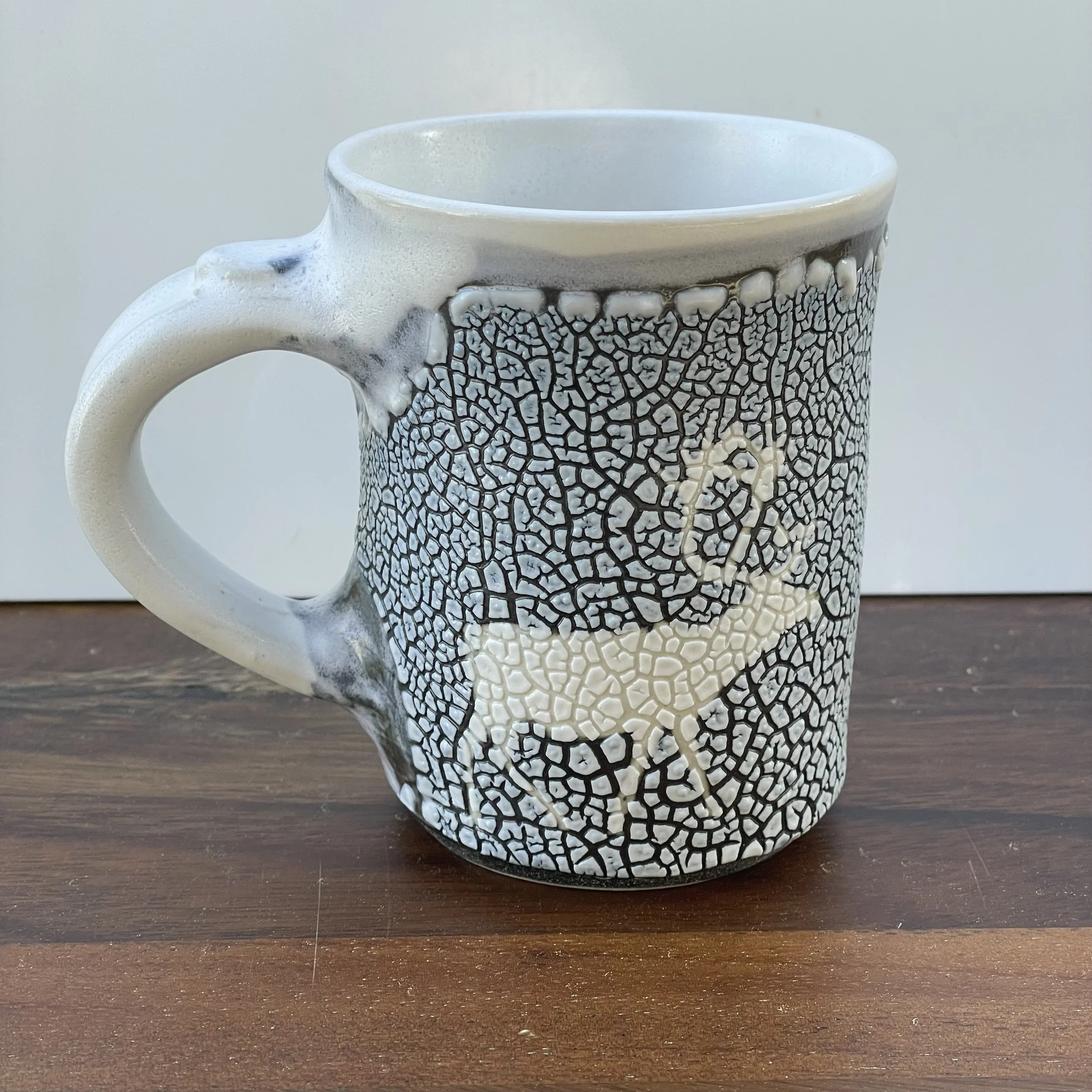 White stag mug