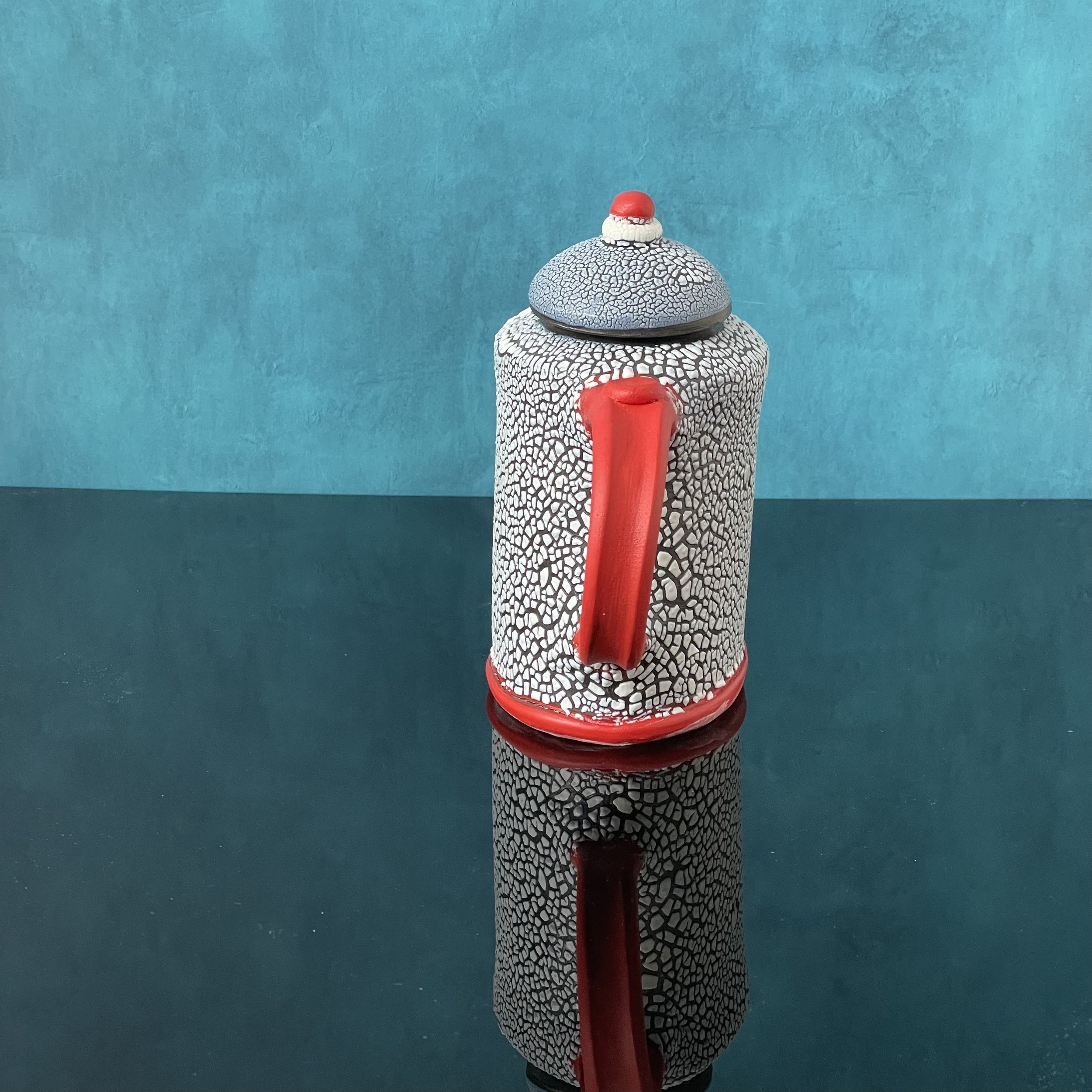 Red Handled teapot