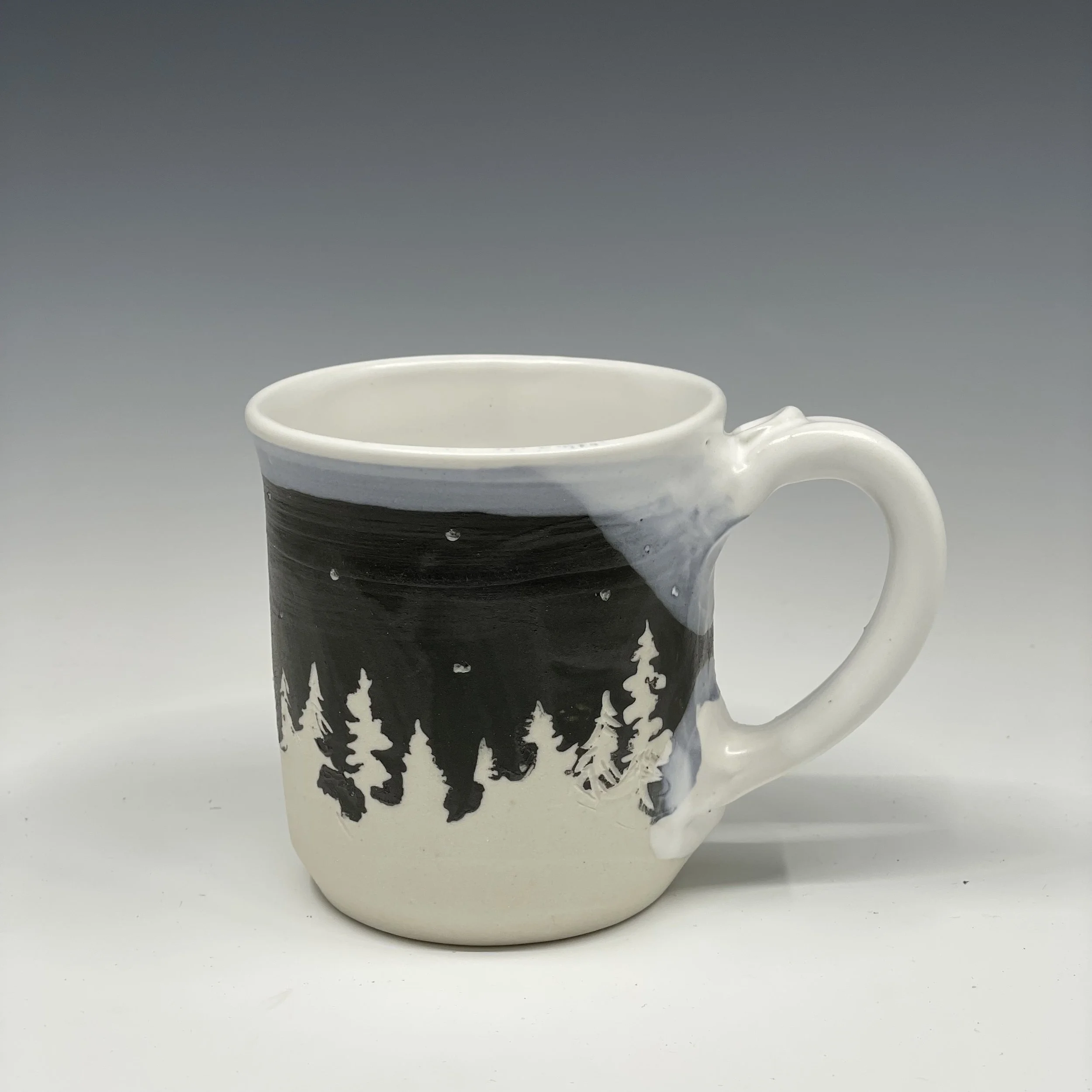 Snowy tree mug