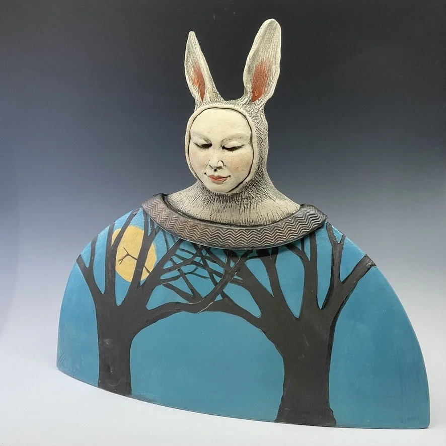 rabbit moon front view