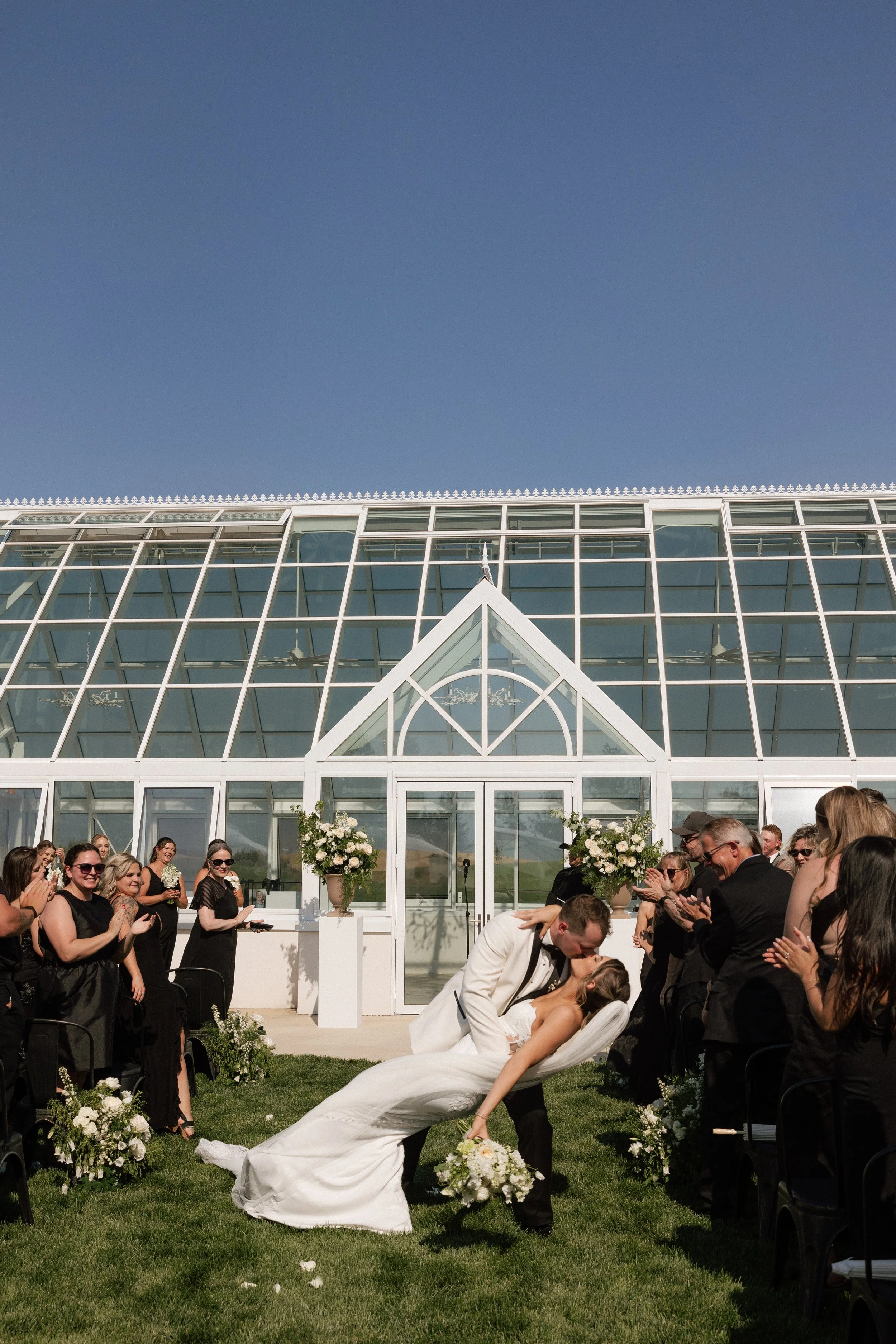 black and white wedding spokane washington