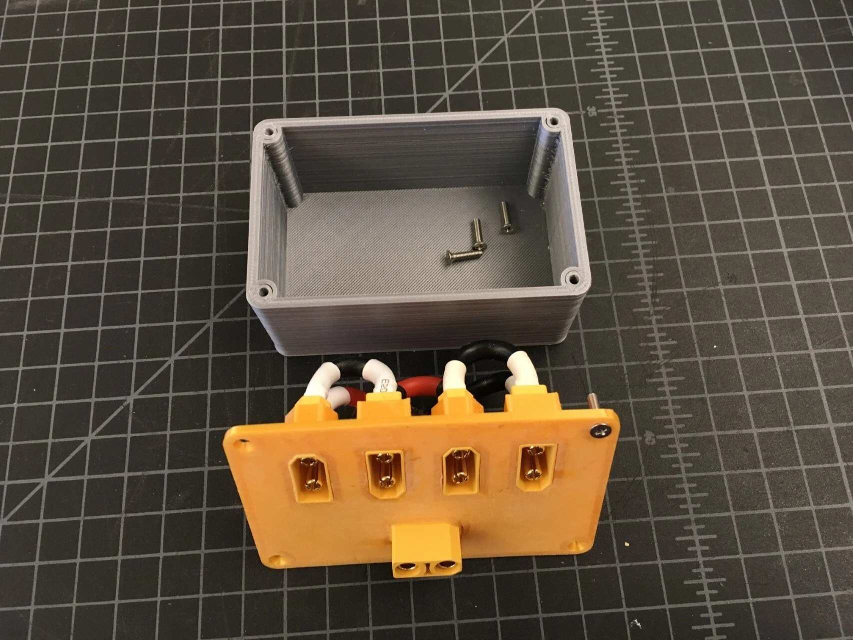   The completed combiner box parts ready for assembly.  