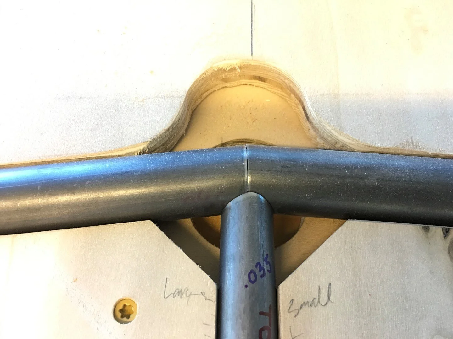 A tight fit will simplify the welding.