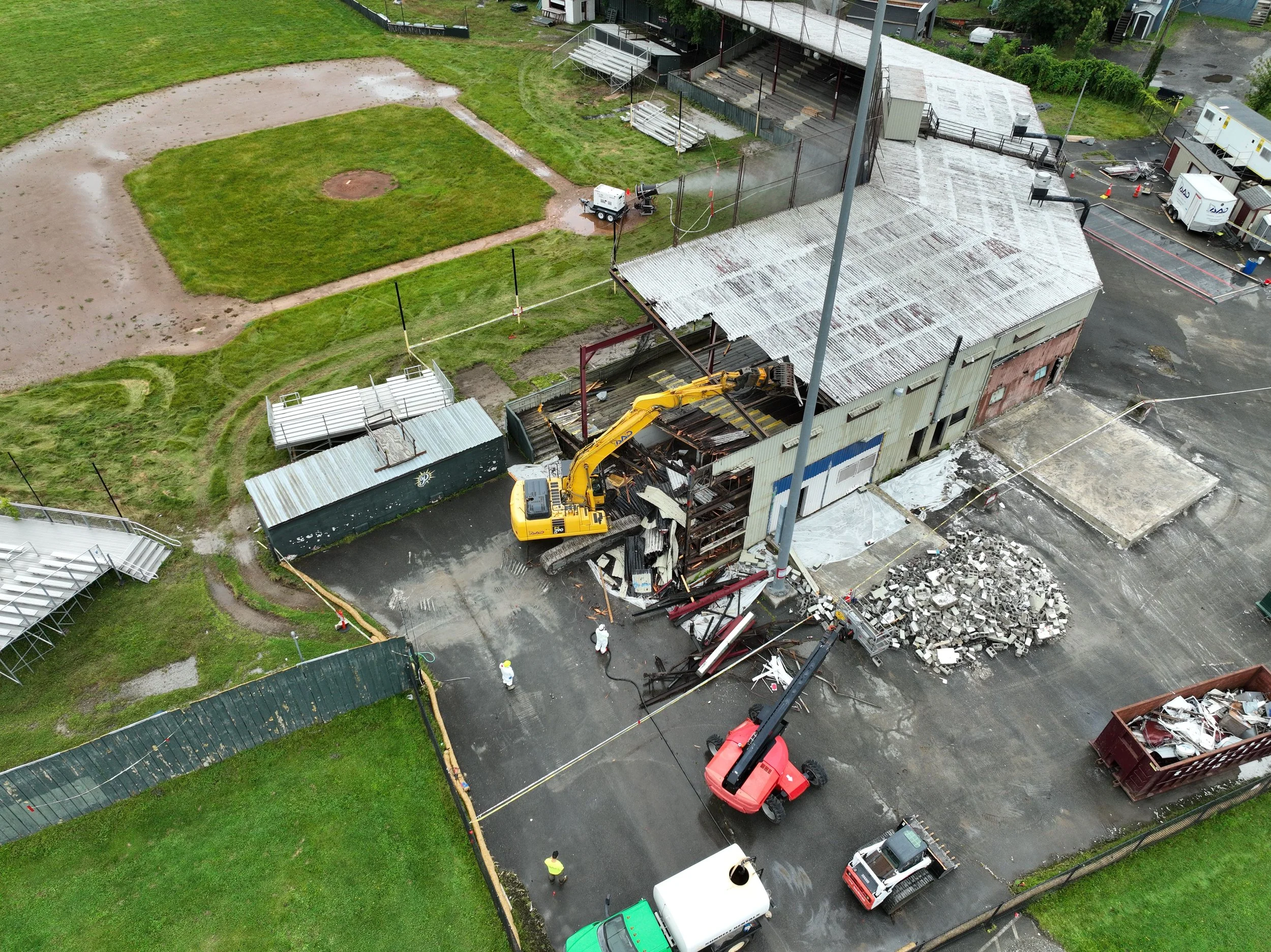 Baseball Grandstand Demolition