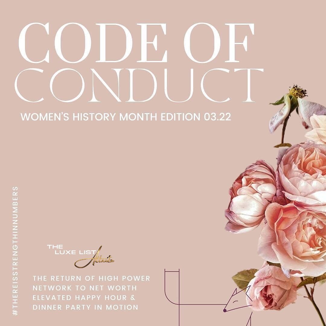 @DrGarnerScott (Wealth Advisor) with @themoneyplan, @askambersaunders (Estate Planning Attorney), &amp; Nyah Chapman (Luxury Realtor) from @TheLuxeListAtl, cordially invite you to an evening of collaboration and connection.

𝐂𝐨𝐝𝐞 𝐎𝐟 𝐂𝐨𝐧𝐝𝐮?