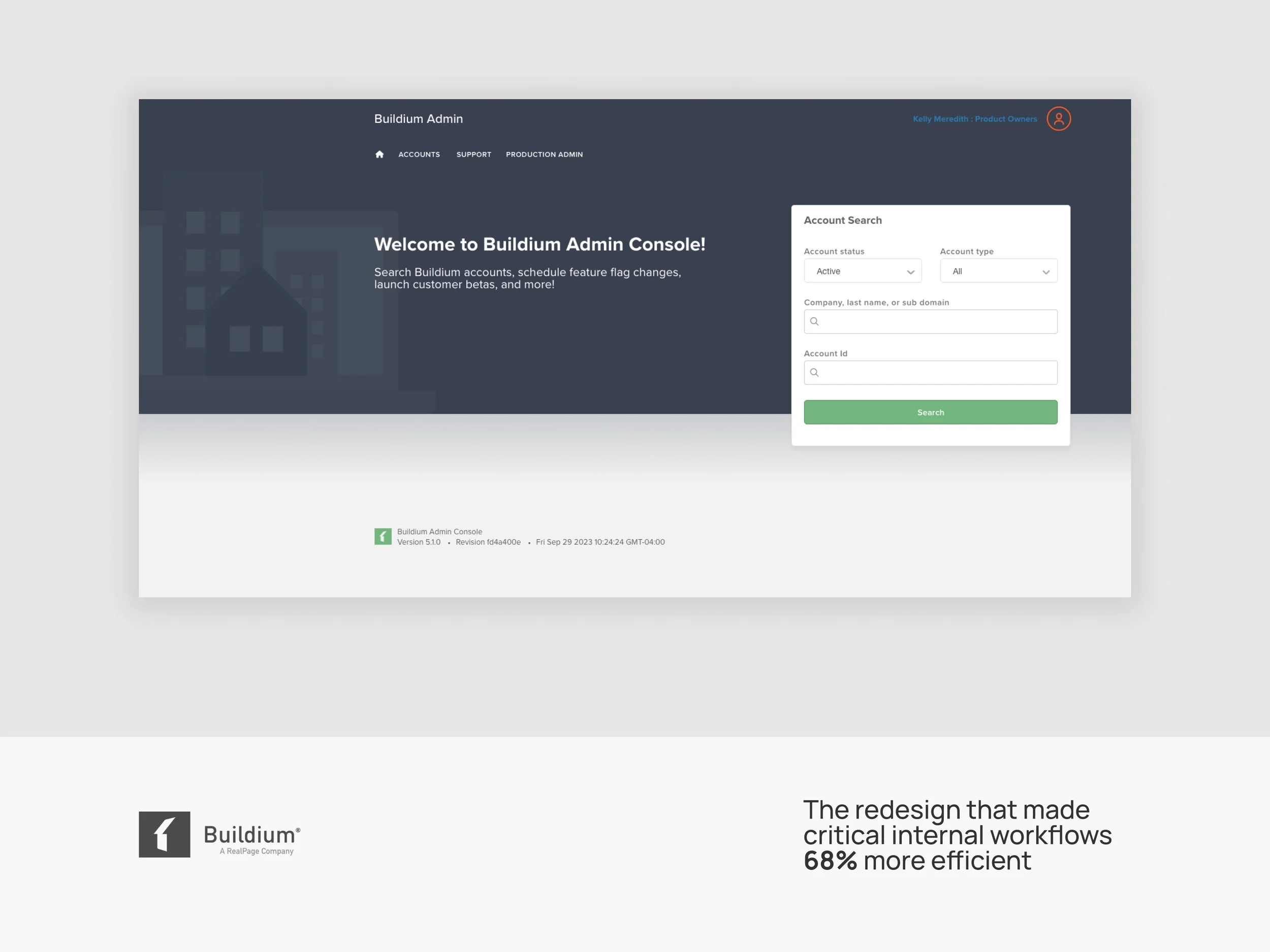 Buildium Admin Tool Refresh: Making critical internal workflows 68% more efficient