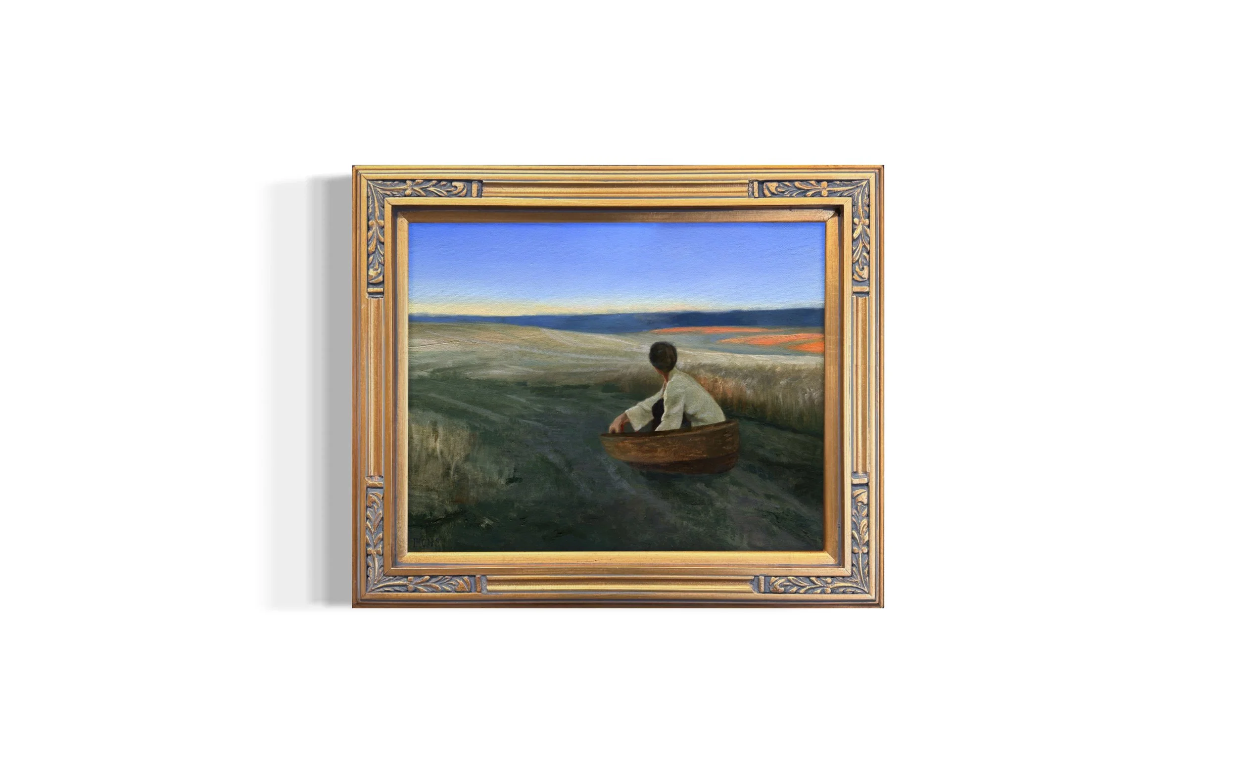 "Dusk in the Eastern Field" 11 x 14, oil on linen