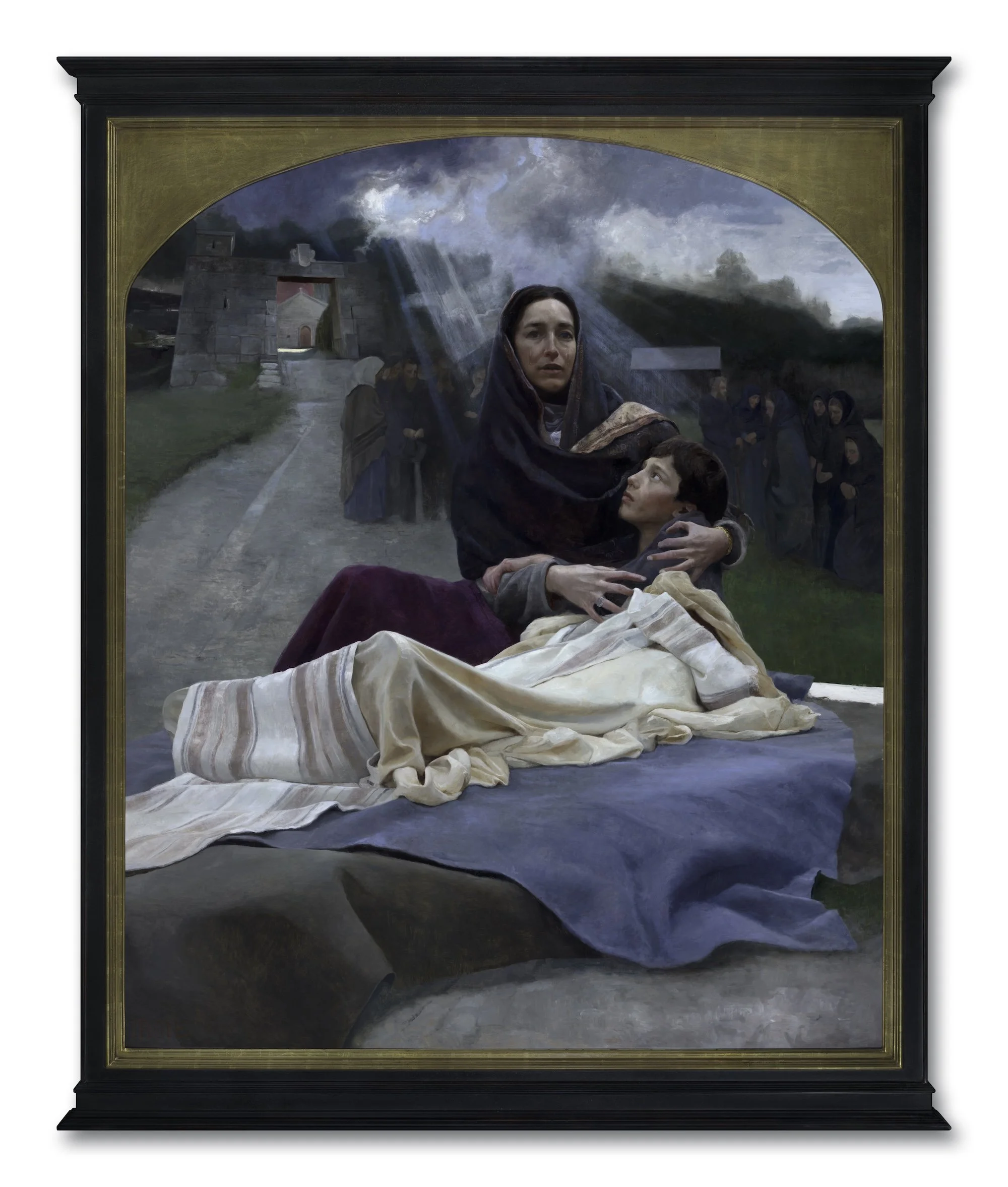 "Widow of Nain" 62 x 70 inches, oil on panel. 