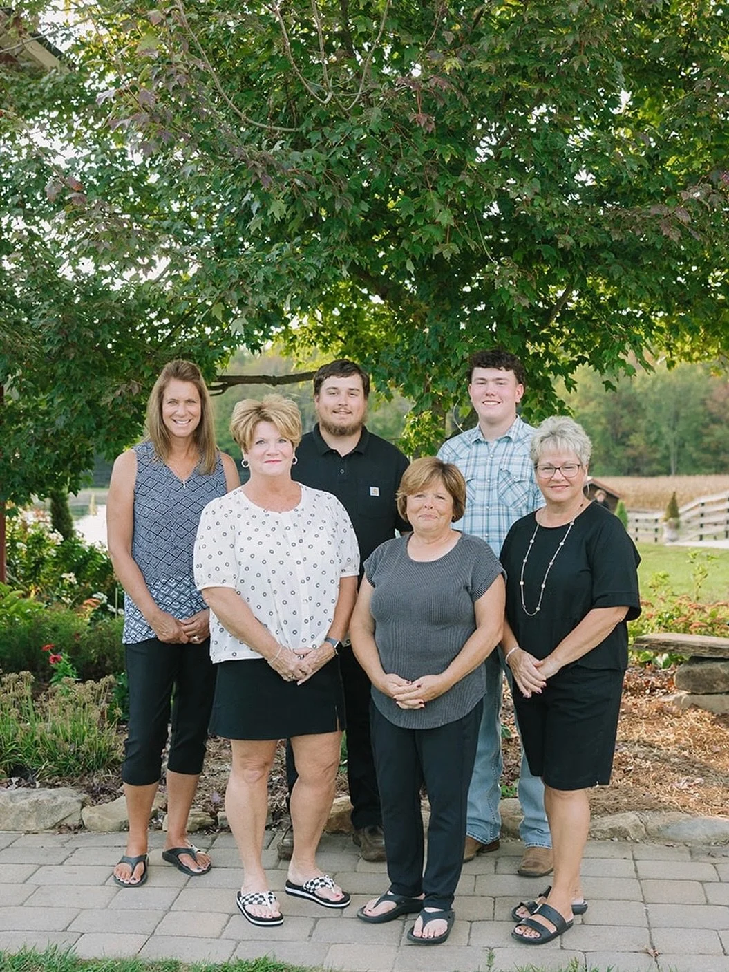 Meet the people behind the magic here at Peacock Ridge ✨

From your first tour to your final sendoff, this crew is here to bring your wedding day to life, and it wouldn&rsquo;t be the same without them!

🪻 Michelle (Top left)
 Michelle&rsquo;s conne
