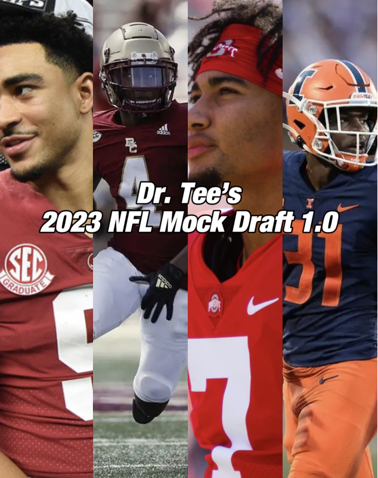 April Mock Draft NFL — DR. TEE SCOUTING