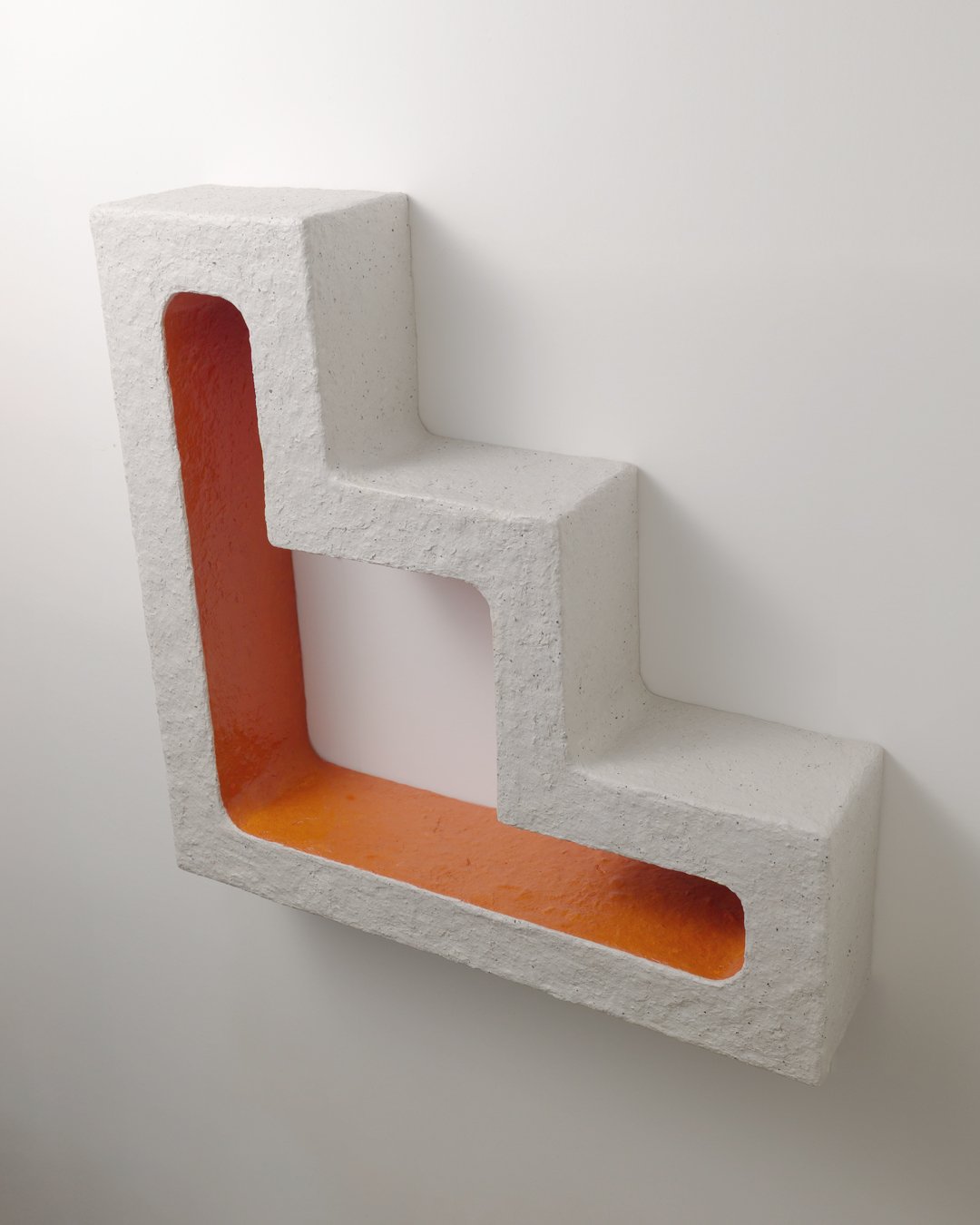 Place 5, Tiered 2026 18.5x18.5x4", paper clay coated wood