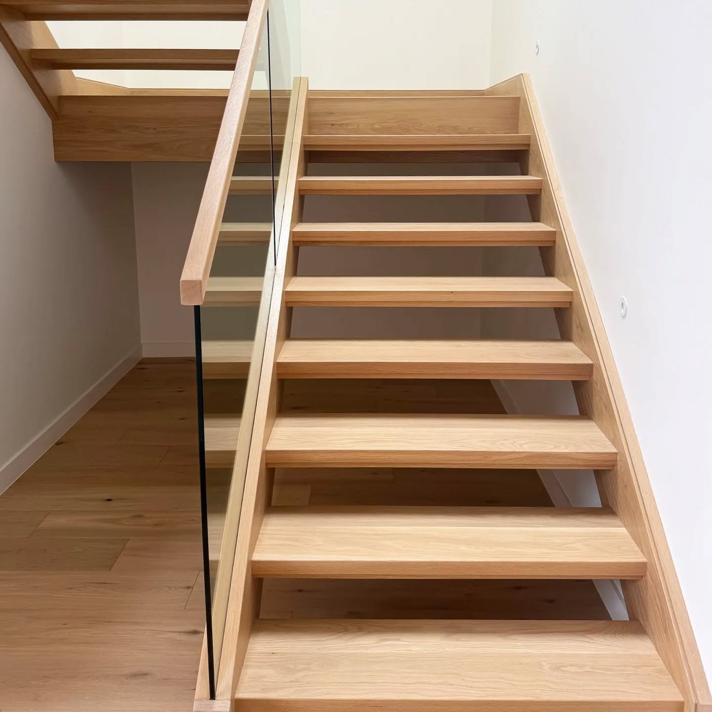 A beautiful American White oak stair  completed late last year
