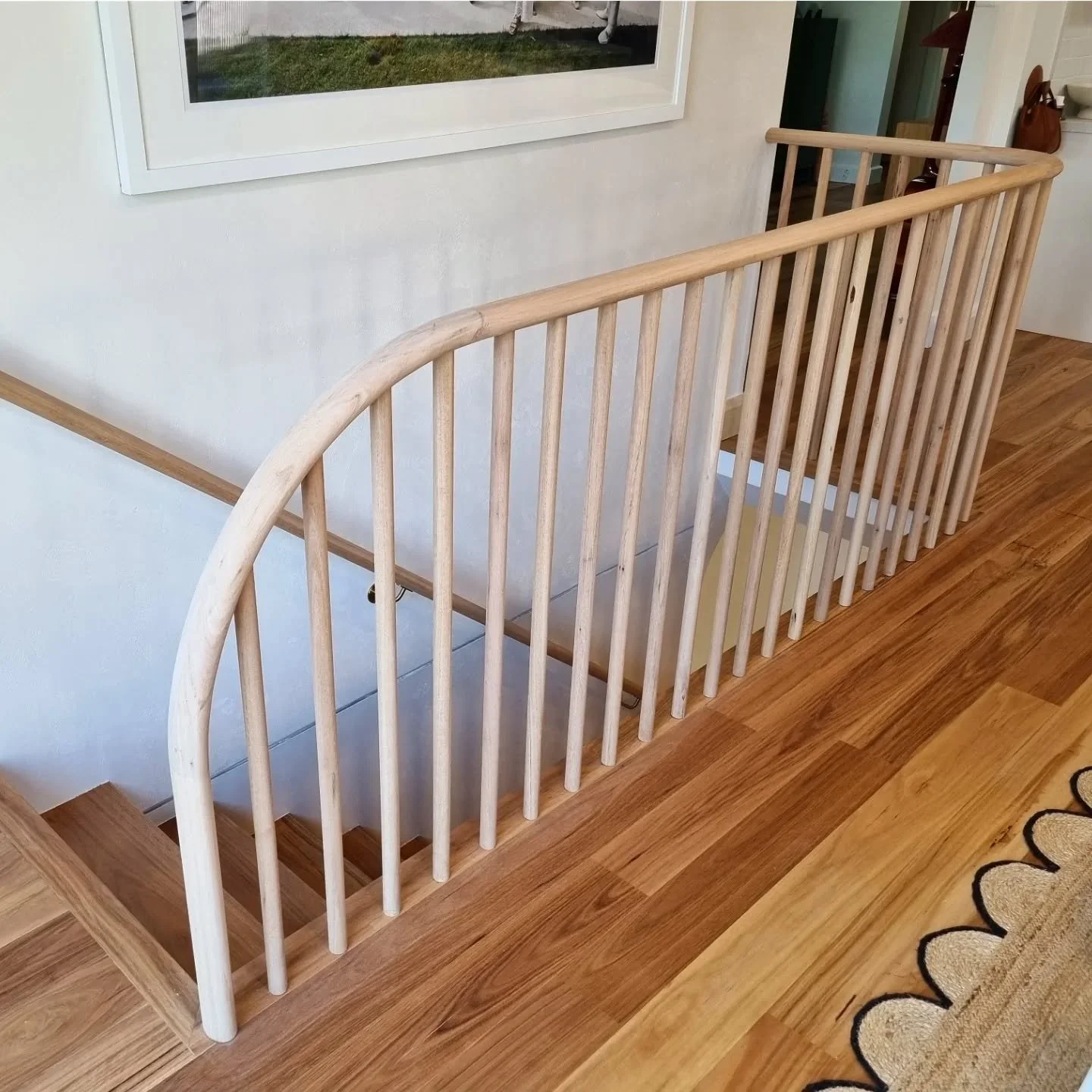 Awesome blackbutt job we just finished. Love the handrail detail.