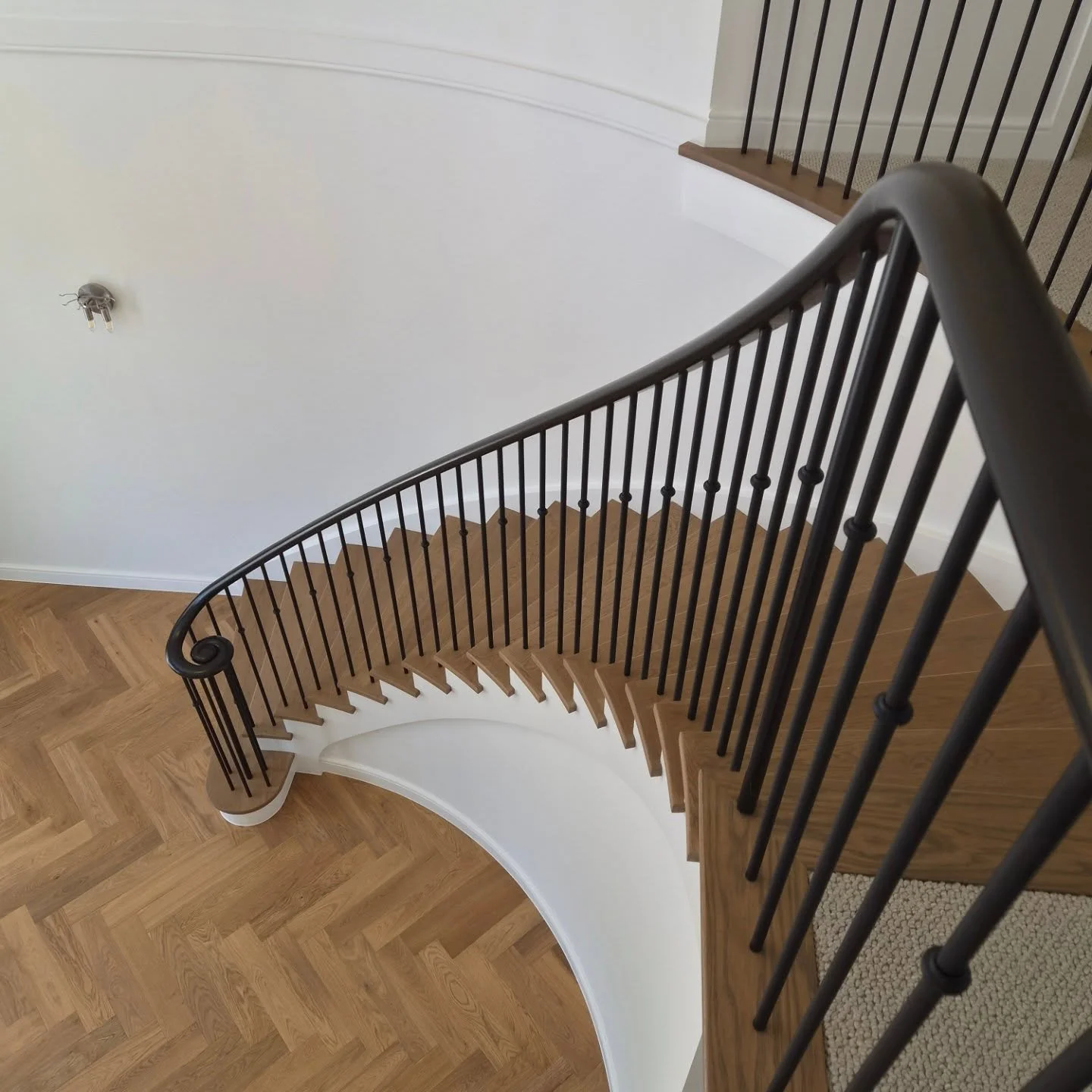 Absolutely stunning curved staircase recently completed