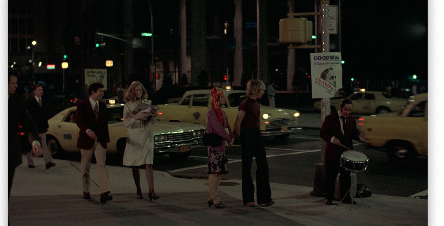 Still image from “Taxi Driver” (1976), directed by Martin Scorsese, photographed by Michael Chapman.