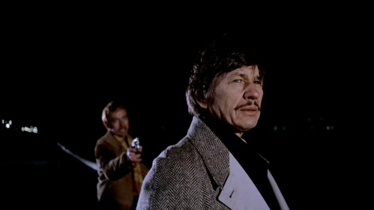 Still image from "Death Wish" (1974), directed by Michael Winner, photographed by Arthur J. Ornitz.