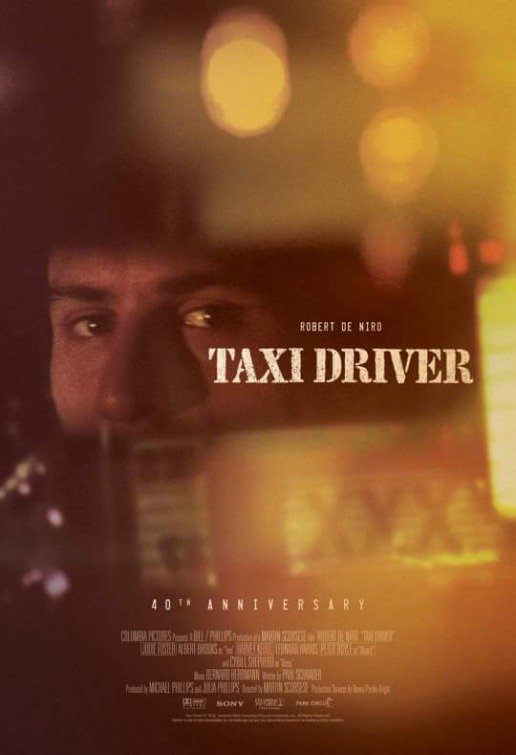 Re-release poster for "Taxi Driver" (1976).