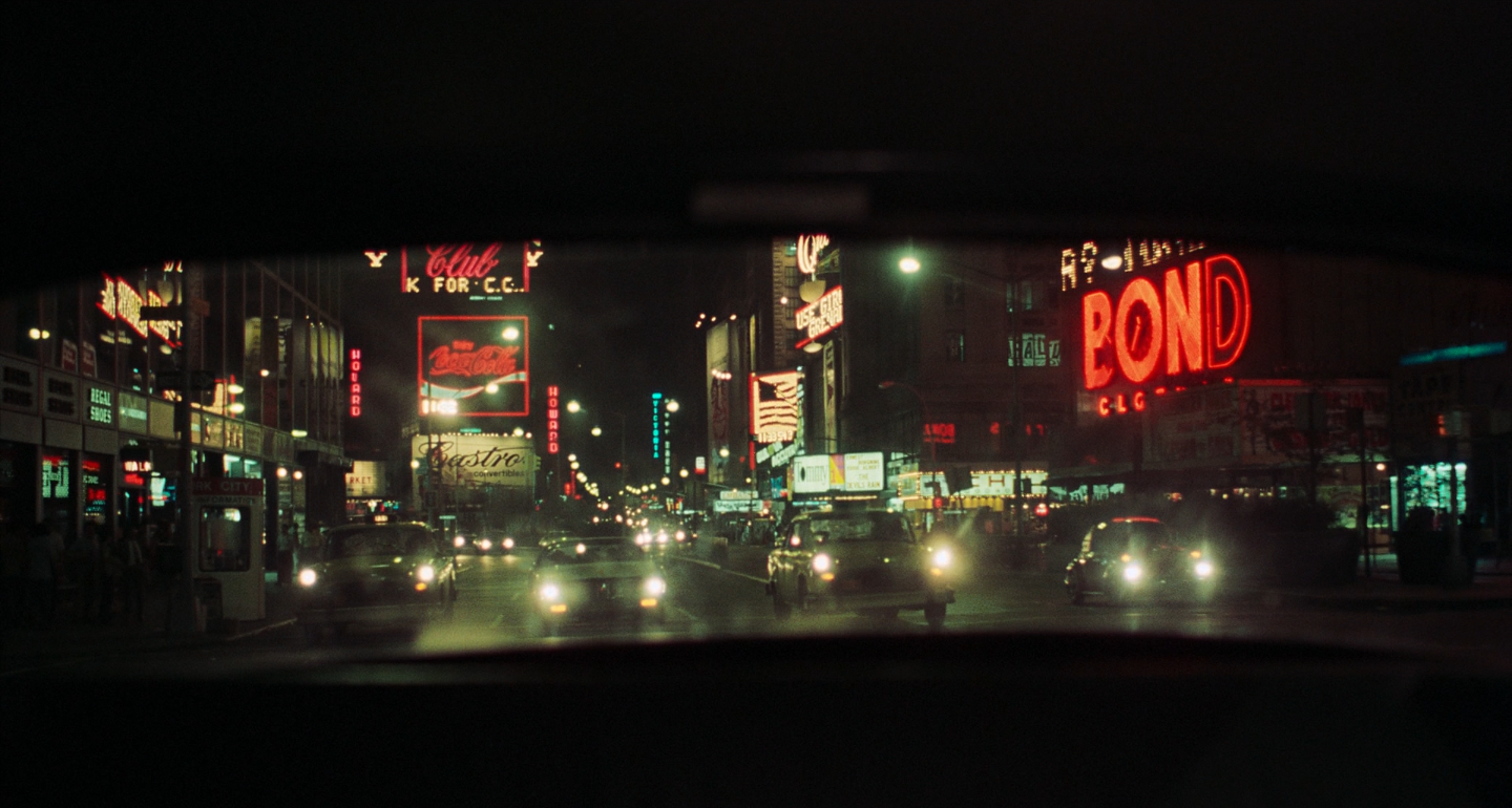 Still image from “Taxi Driver” (1976), directed by Martin Scorsese, photographed by Michael Chapman.