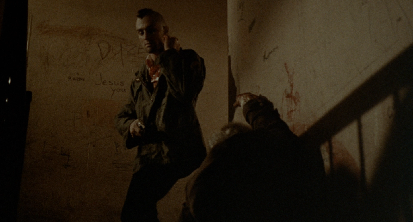 Still image from “Taxi Driver” (1976), directed by Martin Scorsese, photographed by Michael Chapman.