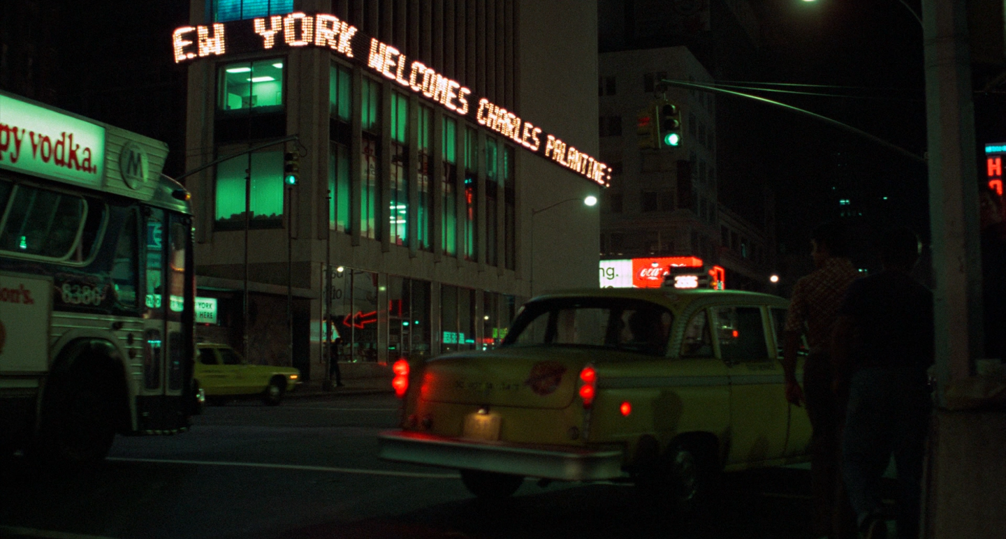 Still image from “Taxi Driver” (1976), directed by Martin Scorsese, photographed by Michael Chapman.