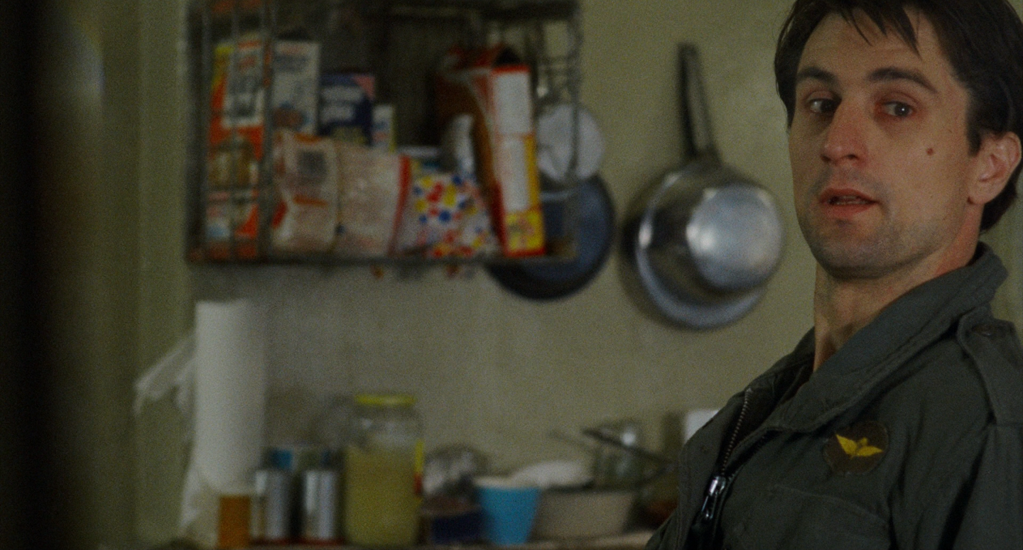 Still image from “Taxi Driver” (1976), directed by Martin Scorsese, photographed by Michael Chapman.