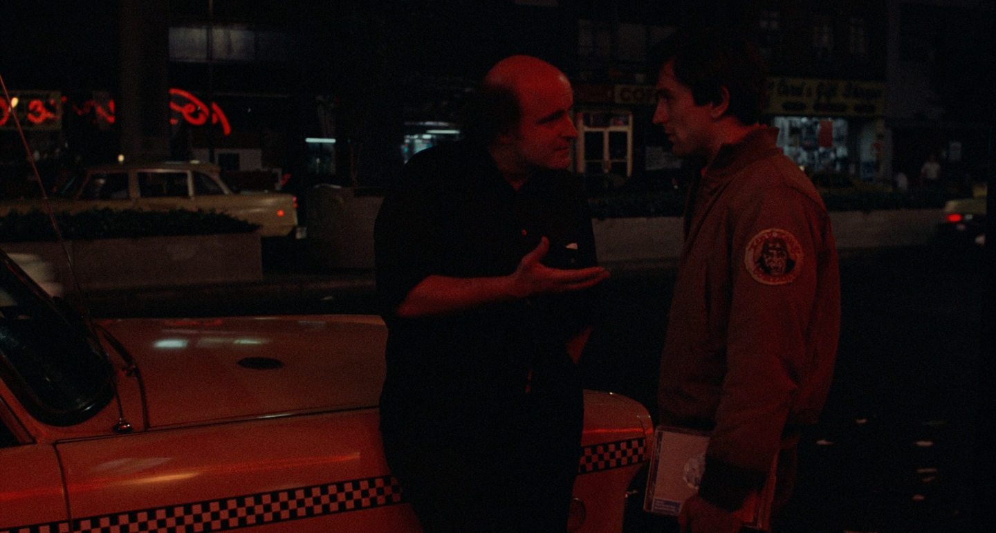 Still image from “Taxi Driver” (1976), directed by Martin Scorsese, photographed by Michael Chapman.