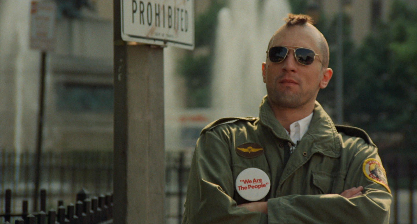 Still image from “Taxi Driver” (1976), directed by Martin Scorsese, photographed by Michael Chapman.