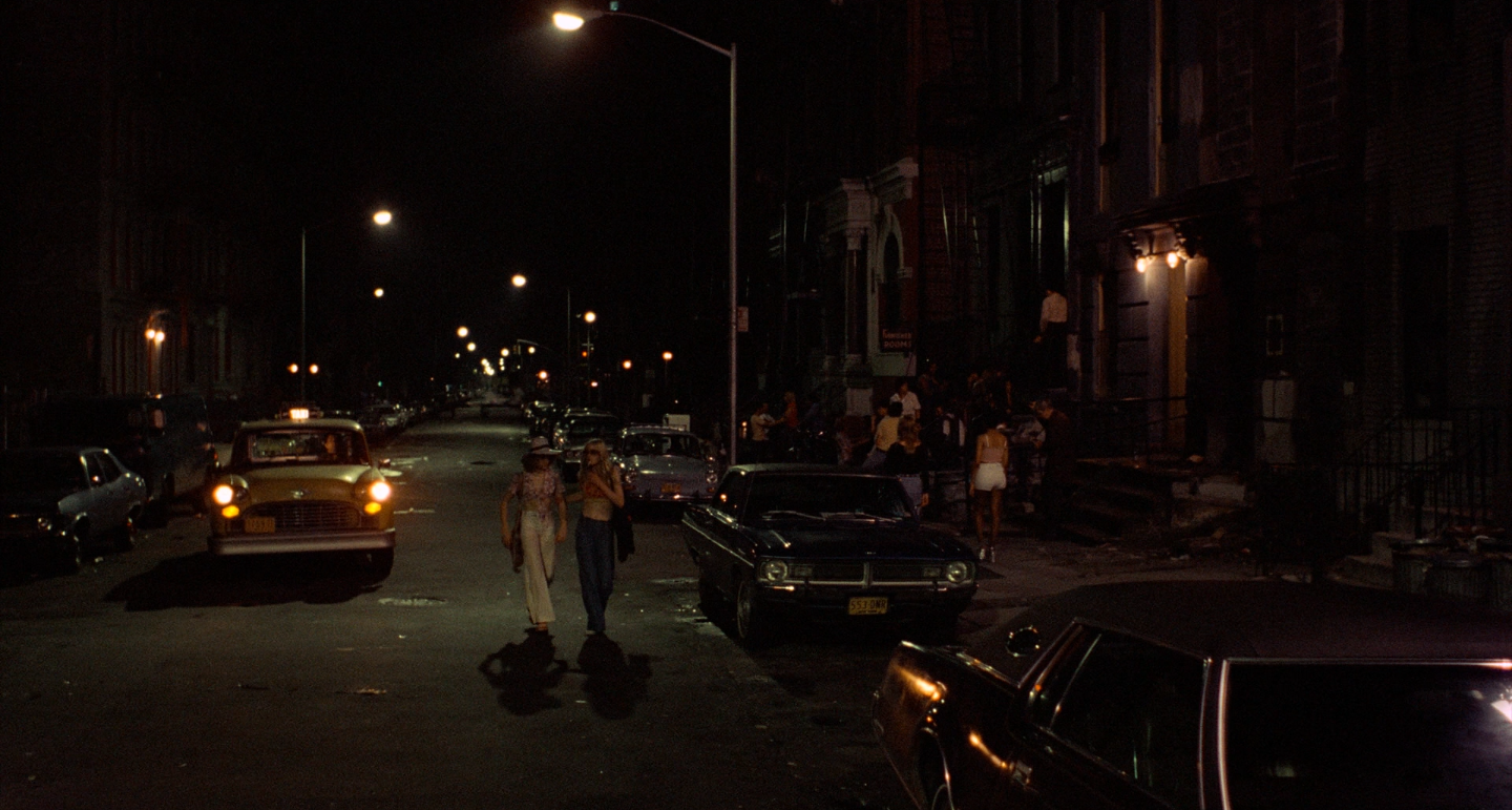 Still image from “Taxi Driver” (1976), directed by Martin Scorsese, photographed by Michael Chapman.