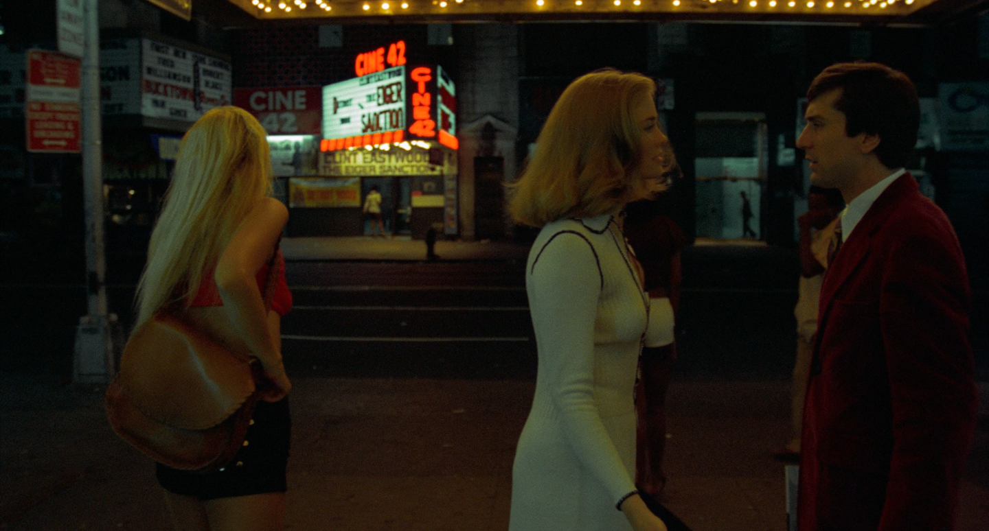 Still image from “Taxi Driver” (1976), directed by Martin Scorsese, photographed by Michael Chapman.