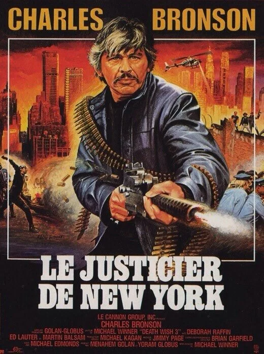 International poster for "Death Wish 3" (1985).