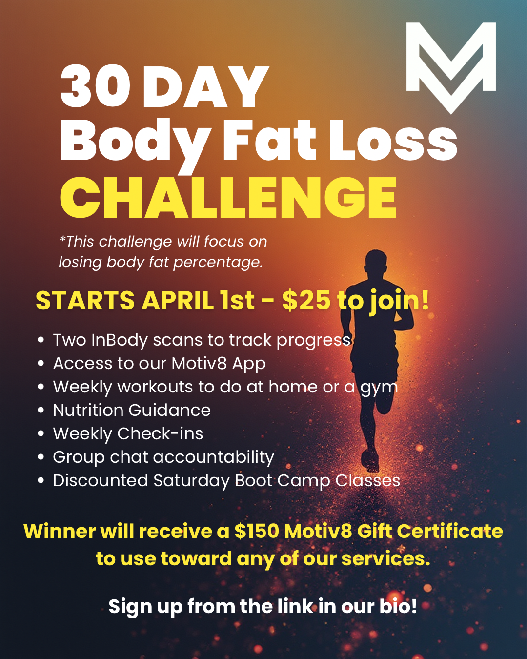30 Day Body Fat Loss Challenge