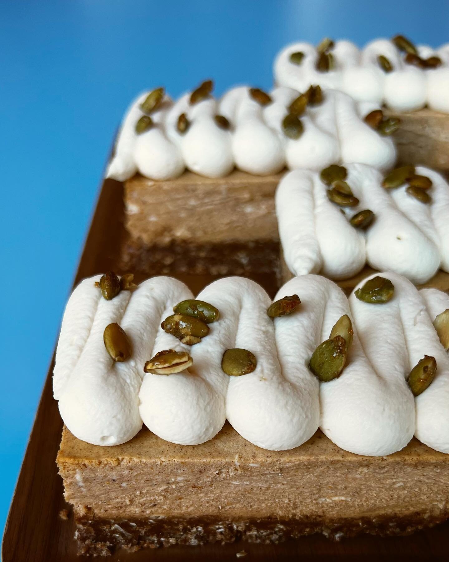 Pumpkin cheesecake bars&hellip; because the suns out and it&rsquo;s Fall.