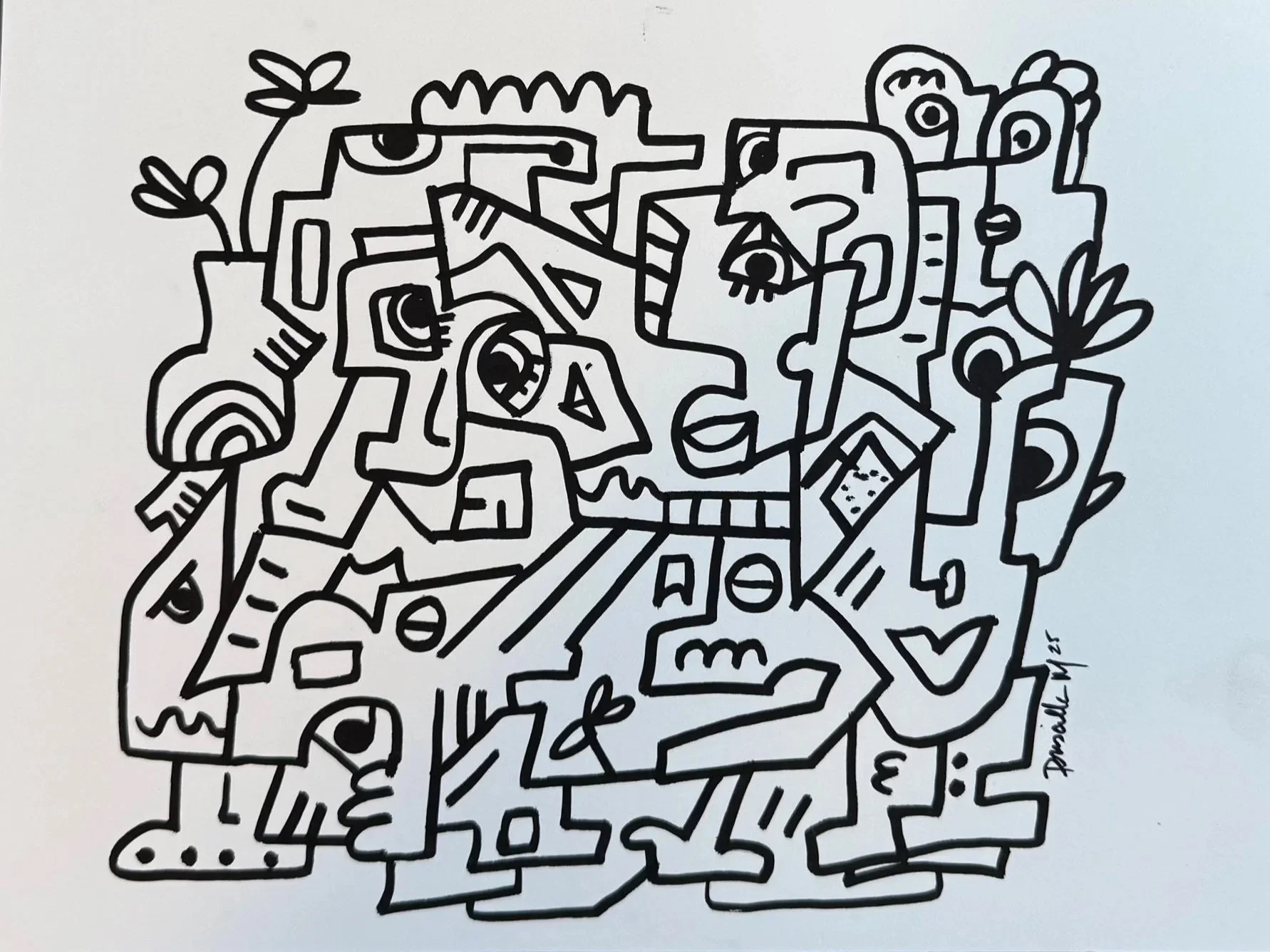 It's Crowded - 12 x 9