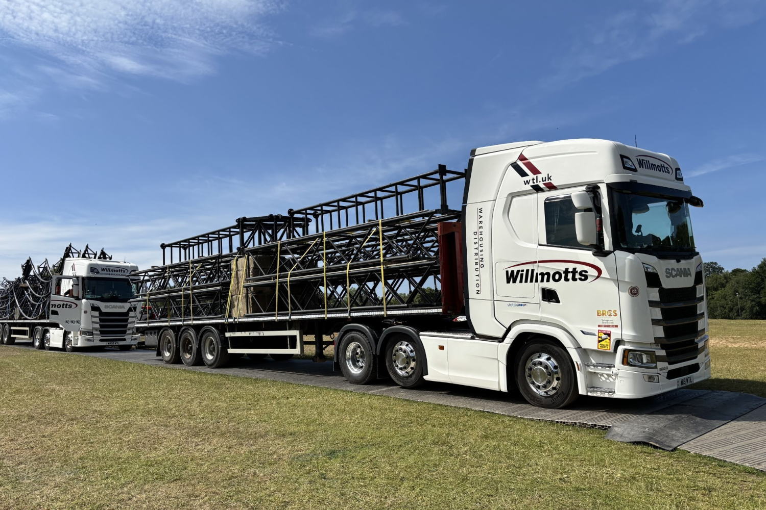 Paul shared this from one of his recent jobs - transporting stage framework from a festival in Manchester.