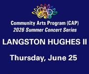Community Arts Program (CAP) of Coral Gables Presents Saxophonist Langston Hughes II June 25, 2026. #JazzBluesFlorida