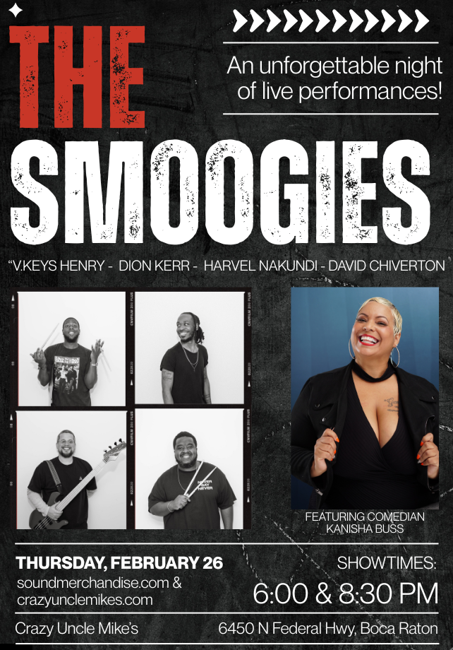 The Smoogies Bring “People Music” to Crazy Uncle Mike’s inBoca Raton on February 26, 2026. #JazzBluesFlorida