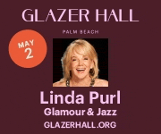 Palm Beach Welcomes Linda Purl to Glazer Hall for a Cabaret-Style Jazz Evening – May 2, 2026. #JazzBluesFlorida