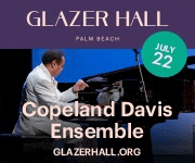Copeland Davis Brings His Acclaimed Piano Style to GLAZER HALL Summer Jazz Series July 22, 2026.
Blending jazz, blues, gospel,
and classical influences. #JazzBluesFlorida