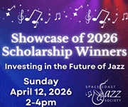 The Space Coast Jazz Society Presents 2026 Scholarship Winners at Riverside at Brevard Veterans Memorial Center. #JazzBluesFlorida