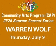 Community Arts Program (CAP) of Coral Gables Presents Jazz Vibraphonist July 9, 2026. #JazzBluesFlorida