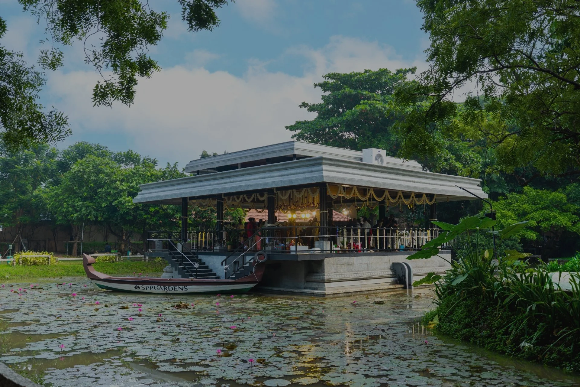 Lotus island Outdoor Wedding Venue in Chennai